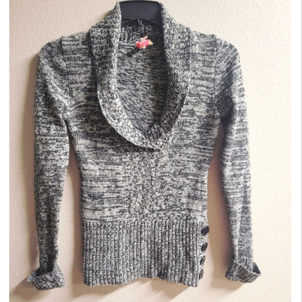 Derek Heart Plunge Neck Sweater